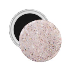 white sparkle glitter pattern 2.25  Magnets