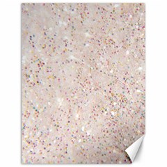white sparkle glitter pattern Canvas 12  x 16  