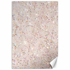 white sparkle glitter pattern Canvas 12  x 18  