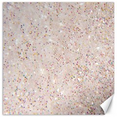 white sparkle glitter pattern Canvas 16  x 16  