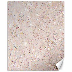 white sparkle glitter pattern Canvas 16  x 20  