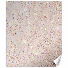 white sparkle glitter pattern Canvas 20  x 24  