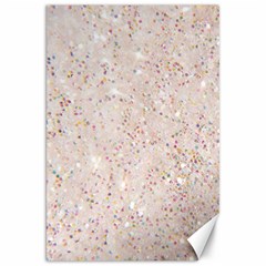 white sparkle glitter pattern Canvas 20  x 30  