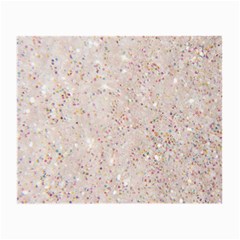 white sparkle glitter pattern Small Glasses Cloth (2-Side)