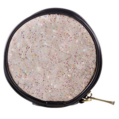 white sparkle glitter pattern Mini Makeup Bags