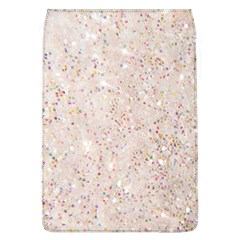 White Sparkle Glitter Pattern Flap Covers (l)  by paulaoliveiradesign