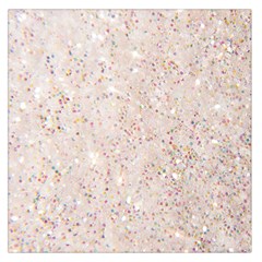 white sparkle glitter pattern Large Satin Scarf (Square)