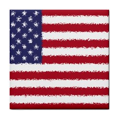 Flag Of The United States America Tile Coasters by paulaoliveiradesign