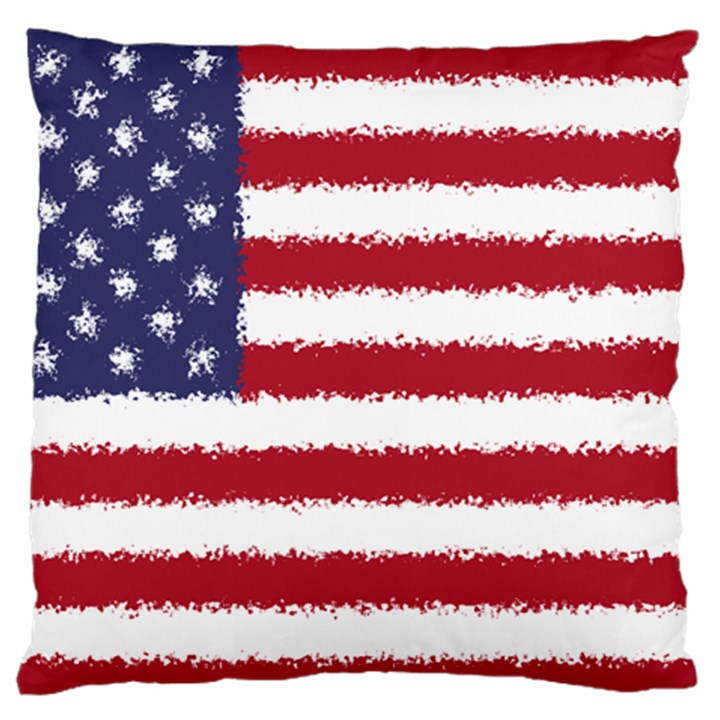 Flag Of The United States America Large Flano Cushion Case (Two Sides)