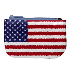 Flag Of The United States America Large Coin Purse by paulaoliveiradesign