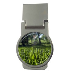 Green Grass Field Money Clips (round)  by paulaoliveiradesign