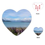 Lake Tekapo New Zealand Landscape Photography Playing Cards (Heart)  Front