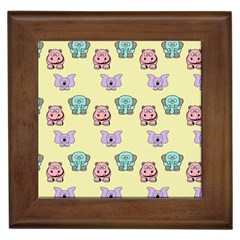 Animals Pastel Children Colorful Framed Tiles by BangZart