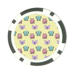 Animals Pastel Children Colorful Poker Chip Card Guard by BangZart