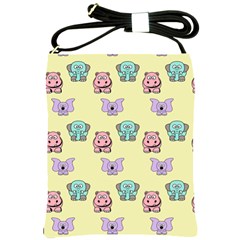 Animals Pastel Children Colorful Shoulder Sling Bags by BangZart