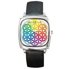 Heart Energy Medicine Square Metal Watch by BangZart