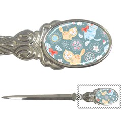 Cute Cat Background Pattern Letter Openers by BangZart