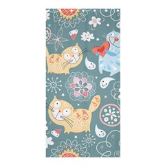 Cute Cat Background Pattern Shower Curtain 36  X 72  (stall)  by BangZart