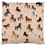 Horses For Courses Pattern Standard Flano Cushion Case (One Side) Front