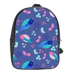 Birds And Butterflies School Bags(large) 