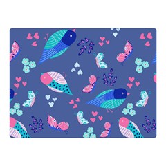 Birds And Butterflies Double Sided Flano Blanket (mini) 