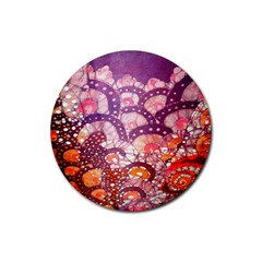 Colorful Art Traditional Batik Pattern Rubber Coaster (round)  by BangZart