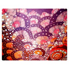 Colorful Art Traditional Batik Pattern Double Sided Flano Blanket (medium) 