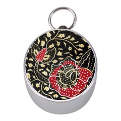 Art Batik Pattern Mini Silver Compasses