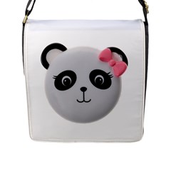 Pretty Cute Panda Flap Messenger Bag (l) 