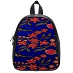 Batik  Fabric School Bags (Small)  Front