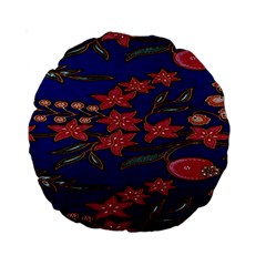 Batik  Fabric Standard 15  Premium Round Cushions