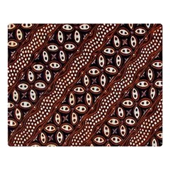 Art Traditional Batik Pattern Double Sided Flano Blanket (large) 