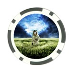 Astronaut Poker Chip Card Guard Front