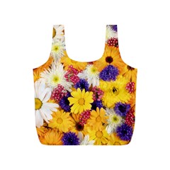 Colorful Flowers Pattern Full Print Recycle Bags (s) 