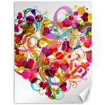 Abstract Colorful Heart Canvas 36  x 48   35.26 x46.15  Canvas - 1