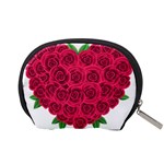 Floral Heart Accessory Pouches (Small)  Back