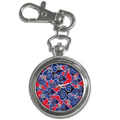 Batik Background Vector Key Chain Watches