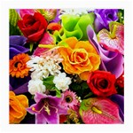 Colorful Flowers Medium Glasses Cloth (2-Side) Front