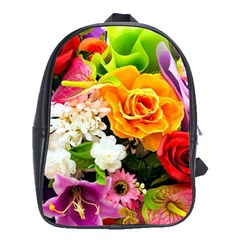 Colorful Flowers School Bags (xl) 