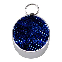 Blue Circuit Technology Image Mini Silver Compasses