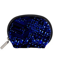 Blue Circuit Technology Image Accessory Pouches (small)  by BangZart