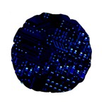 Blue Circuit Technology Image Standard 15  Premium Flano Round Cushions Front