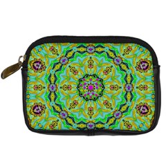 Golden Star Mandala In Fantasy Cartoon Style Digital Camera Cases by pepitasart