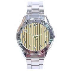 Elegant Stripes Stainless Steel Analogue Watch by Colorfulart23