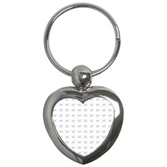 Pink Cute Cat Pattern Key Chains (heart) 