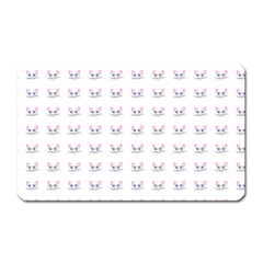 Pink Cute Cat Pattern Magnet (rectangular)