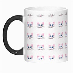 Pink Cute Cat Pattern Morph Mugs by paulaoliveiradesign