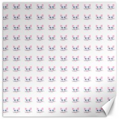 Pink Cute Cat Pattern Canvas 16  X 16  