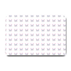 Pink Cute Cat Pattern Small Doormat 