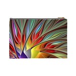 Fractal Bird Of Paradise Cosmetic Bag (Large)  Back